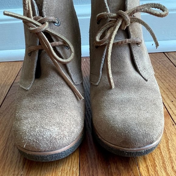 Sperry Brown Harlow Wedge Bootie Size 7 - Picture 7 of 9